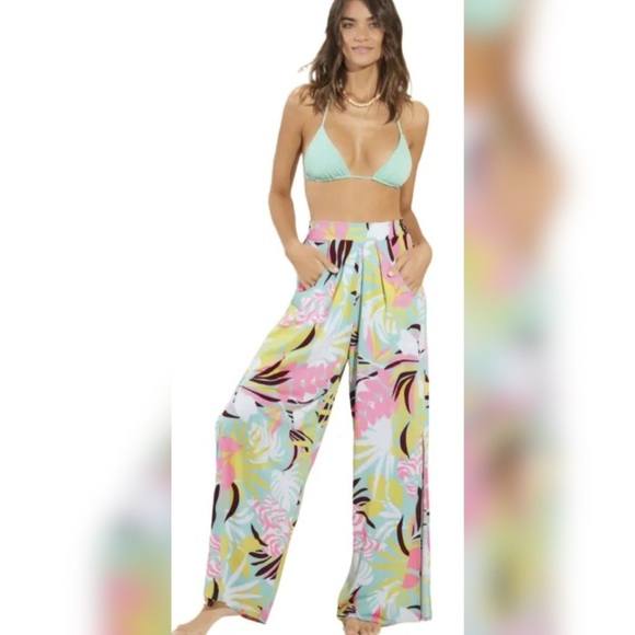 Maaji Pants - Maaji NWT Genie in the Bottle Wide Leg Palazzo Pants Resort Wear Size Small